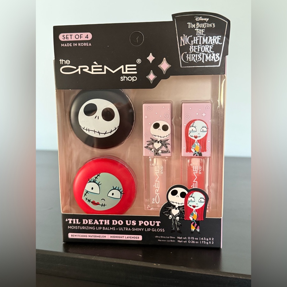 The Creme Shop X The Nightmare Before Christmas Lip Balm Set - NEW
